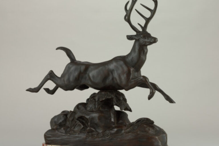 LEAPING VIRGINIA STAG