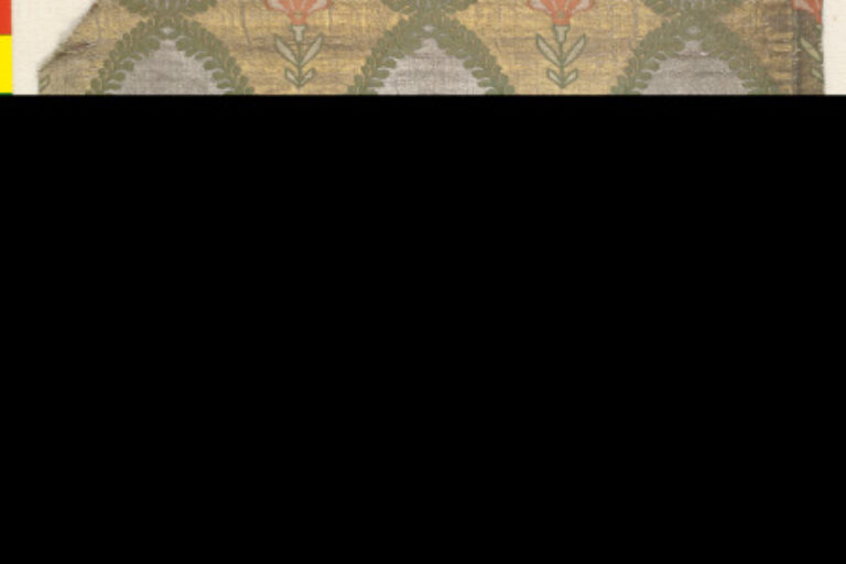 Fragment of Metallic Ground Fabric