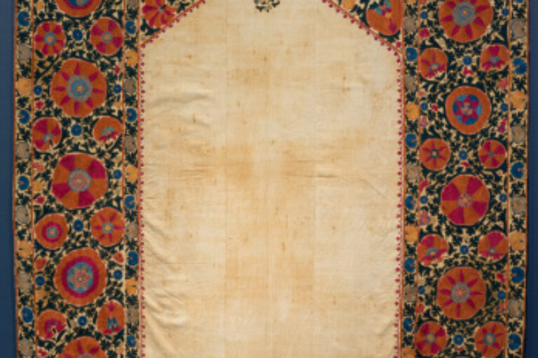 Embroidered Textile with Prayer Niche (suzani with mihrab)
