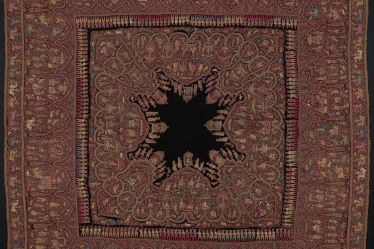 Embroidered Pictorial Shawl (Amlikar)