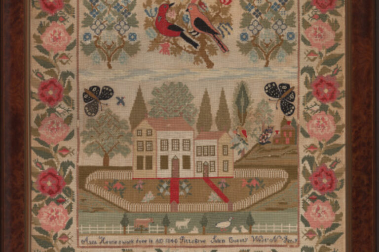 Sampler with House and Landscape