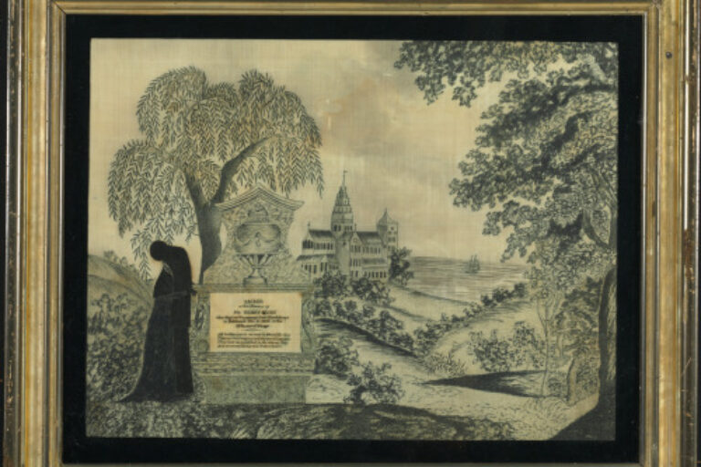 PRINT WORK MOURNING EMBROIDERY DEDICATED TO HENRY HICKS