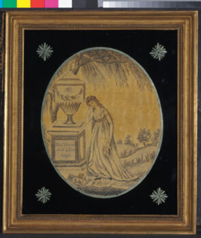 Print Work Mourning Embroidery Dedicated to Major Green