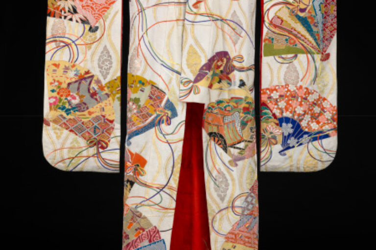 FURISODE WITH HI-OGI (HEIAN IMPERIAL FANS)