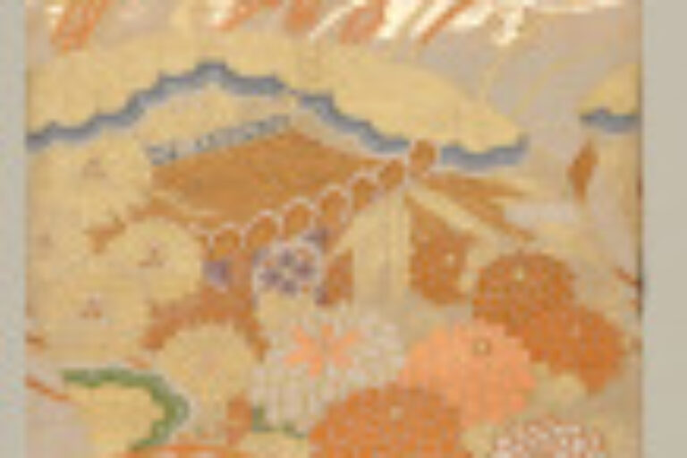 Maru Obi with Gosho-guruma (Noble’s Carriage) and Chinese Building