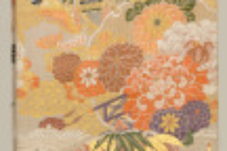 Maru Obi with Gosho-guruma (Noble’s Carriage) and Cranes