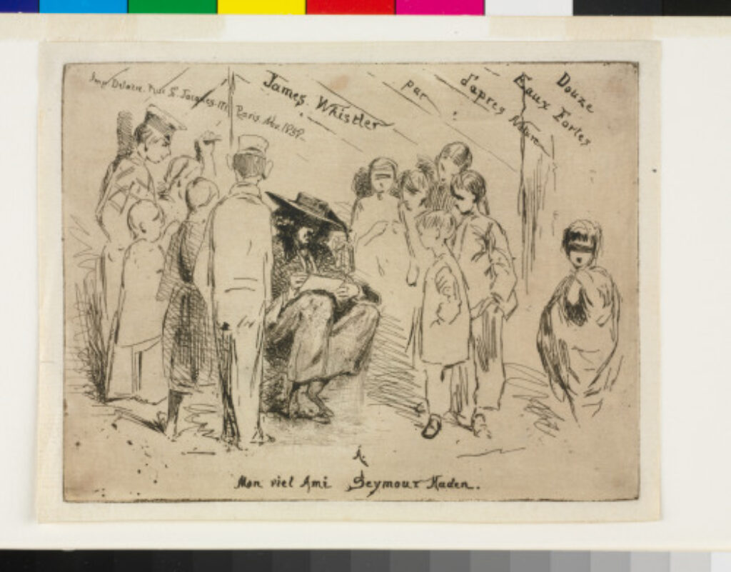 Title plate from the series “Douze eaux-fortes d’après nature (the French Set)” - Image 1