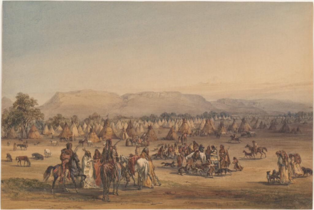 Encampment of the Piekann Indians - Image 1