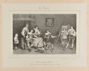 Van-Graesbeke, faisant le portrait de Adrien Bouwer, son Maitre