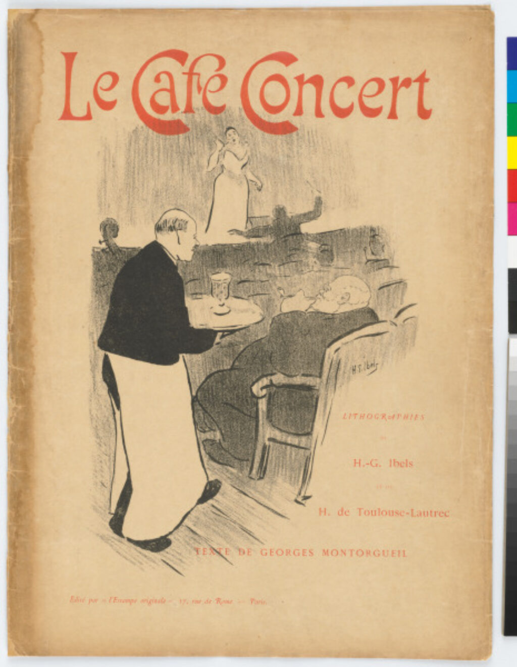 Portfolio cover and text of “Le Café Concert” - Image 1