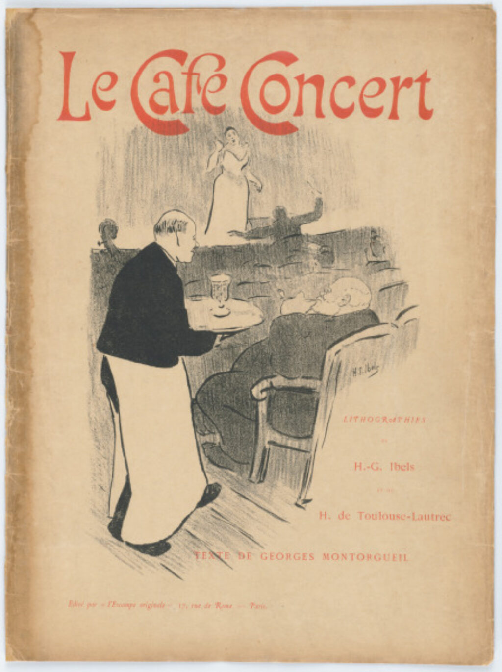 Portfolio cover and text of “Le Café Concert” - Image 2