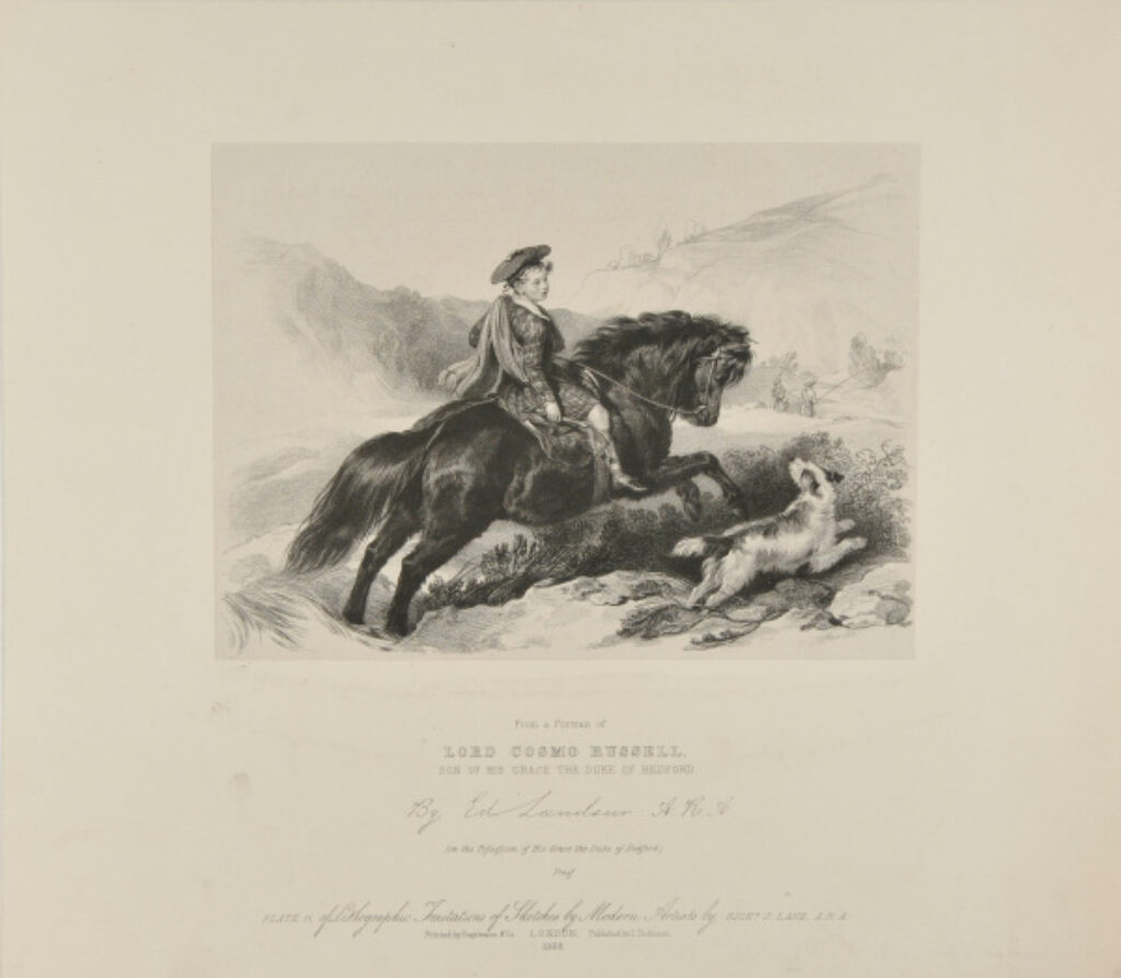 From the Portrait of Lord Cosmo Russell, son of His Grace the Duke of Bedford