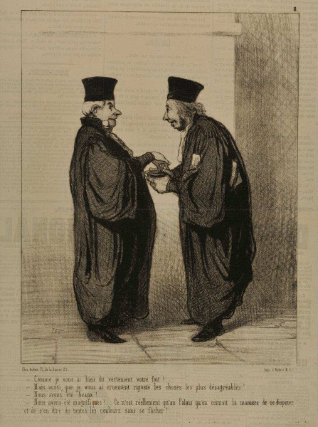 Comme je vous ai dit vertement votre fait!…