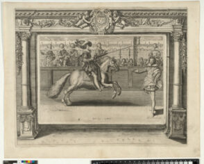 Louis XIII Practicing the Art of Jousting, as his Courtiers Look on