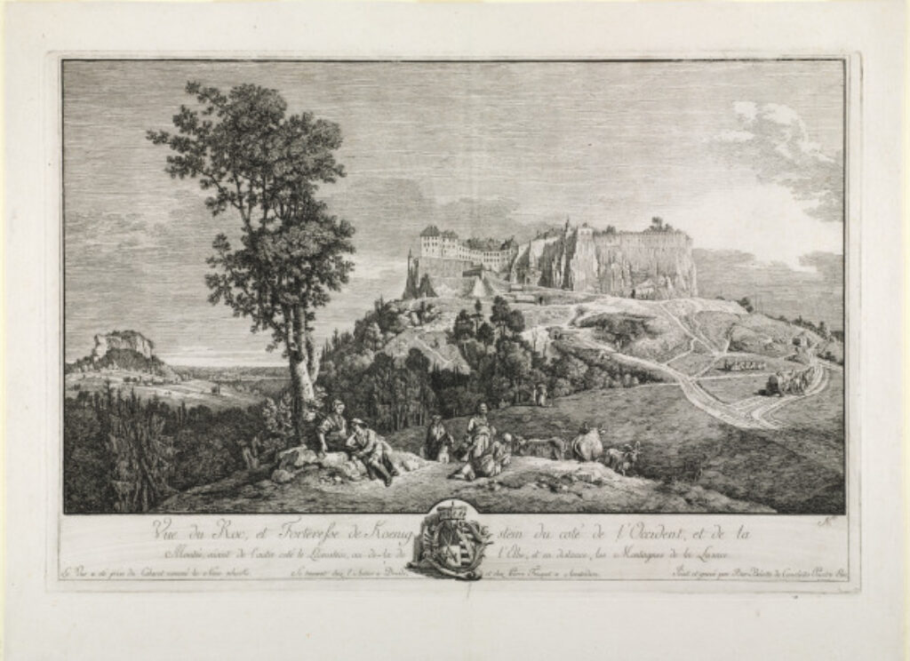 View of the Rock, and the Königstein Castle from the West - Image 1