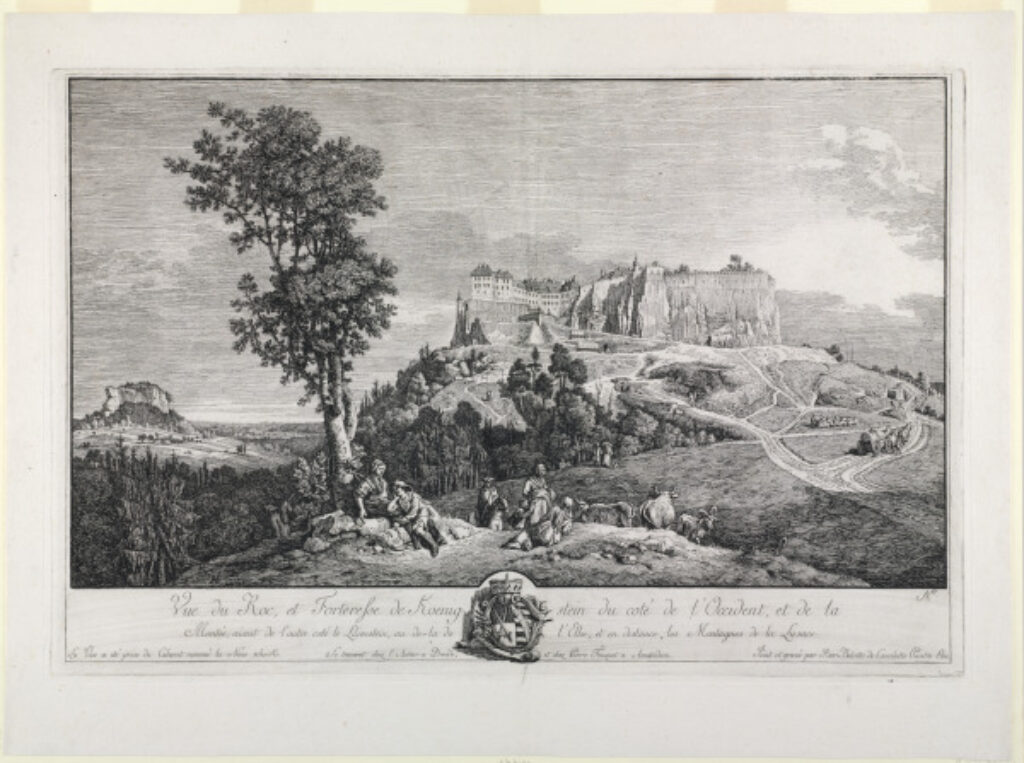 View of the Rock, and the Königstein Castle from the West - Image 2