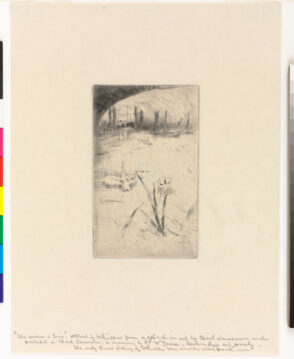 Sketch after Cecil Lawson’s “Swan and Iris”