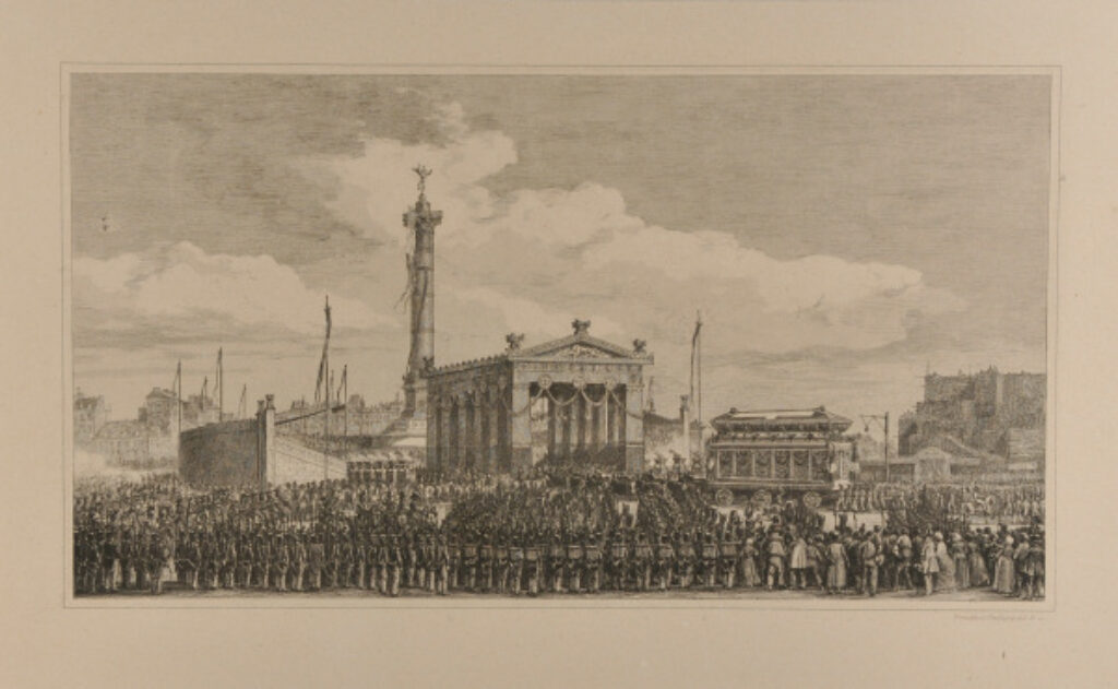 Cérémonie de l’inauguration de la colonne de Juillet