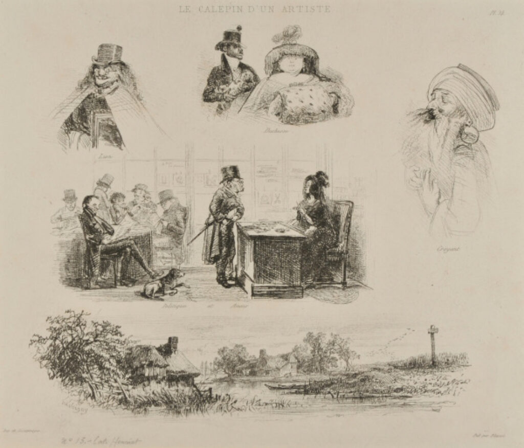 Lion; Duchesse; Croyant; Politique et amour; Chaumières au bord de l’eau