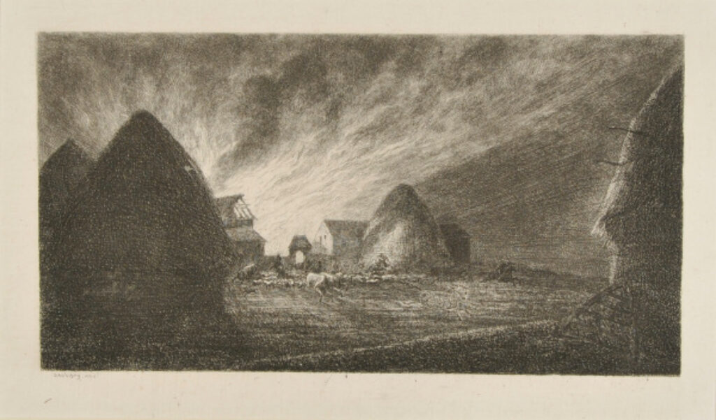 The Fire at the Farm (Reminiscence of the Morvan)