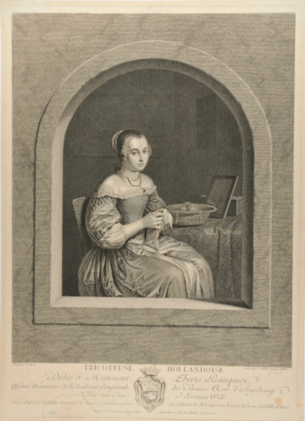 Dutch Woman Knitting