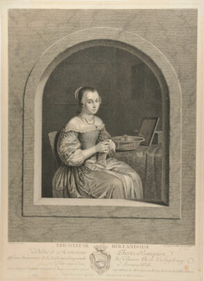 Dutch Woman Knitting