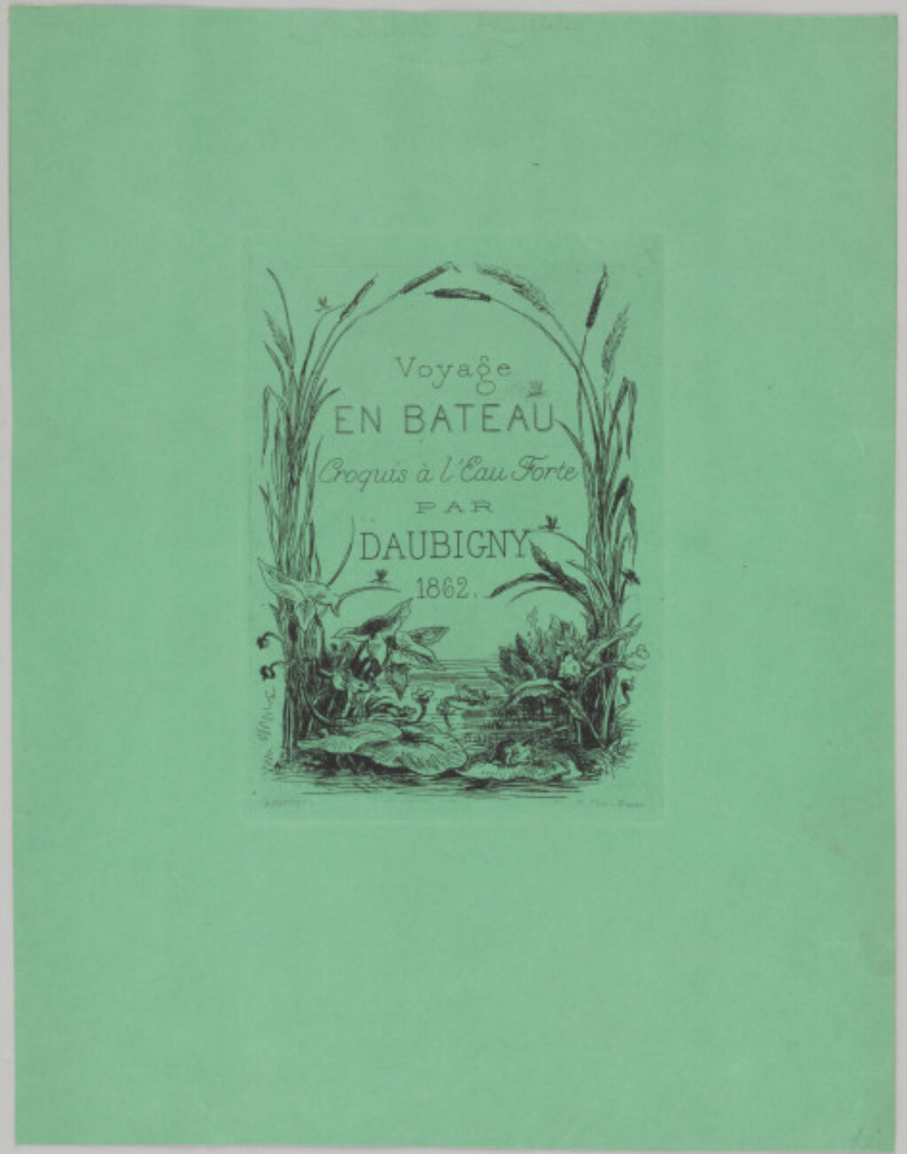 Title plate from the series “Voyage en bateau” - Image 1