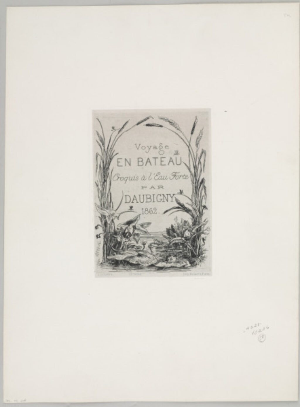 Title plate from the series “Voyage en bateau” - Image 1