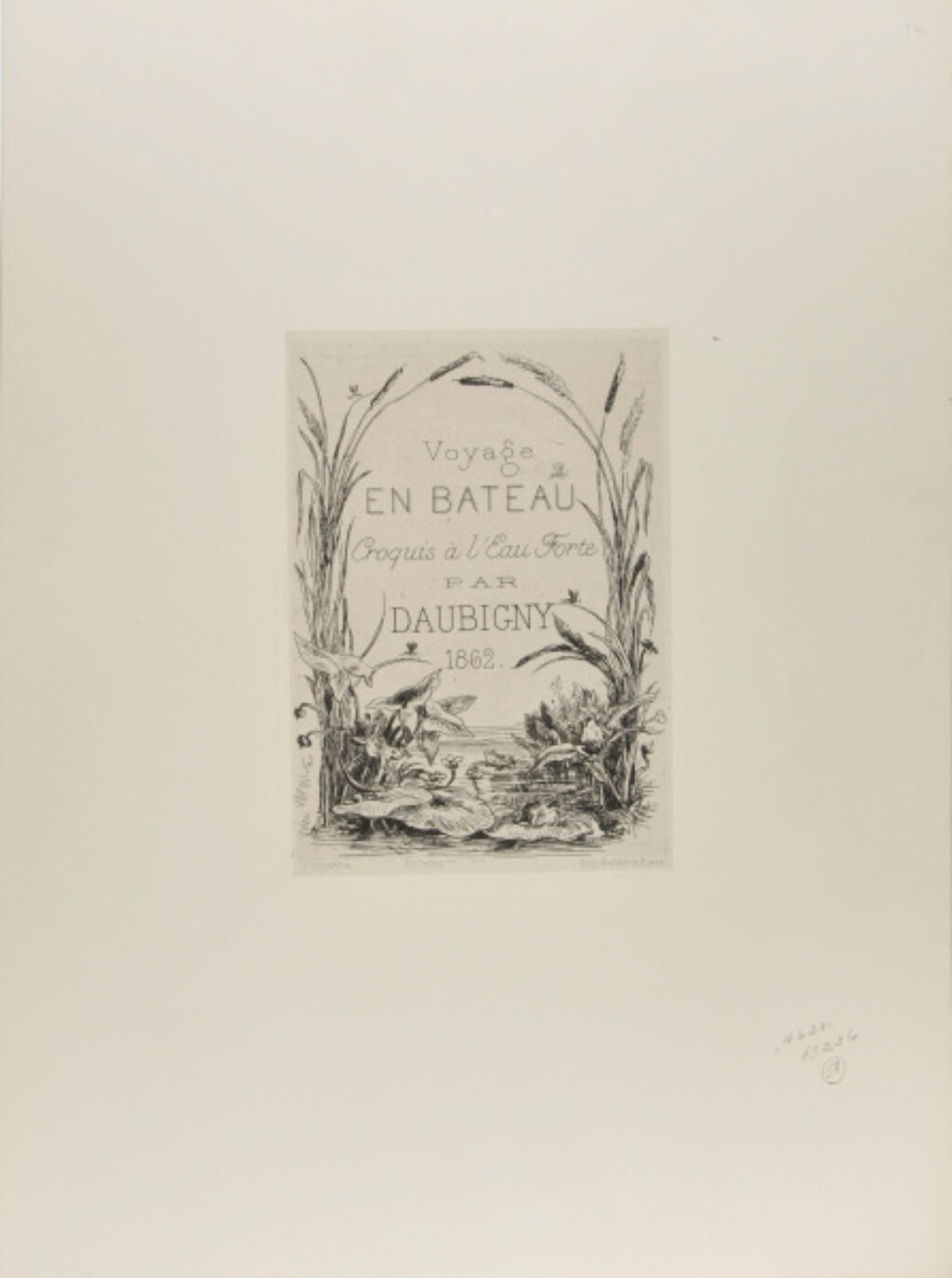 Title plate from the series “Voyage en bateau” - Image 2