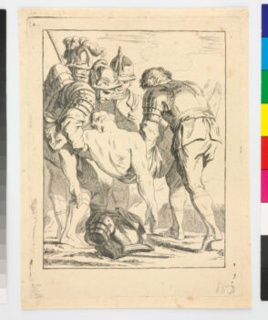 Four Soldiers Carrying a Dead Man