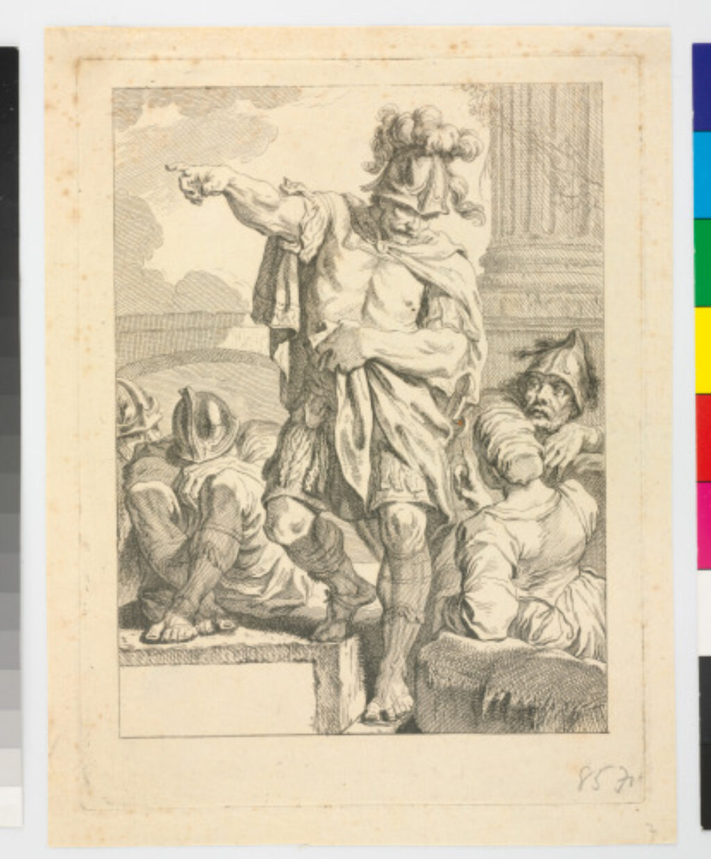 A Lasquenet, Standing and Pointing to the Left - Image 1