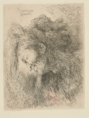 Old Man, Wearing Fur Cap, Turned to Left