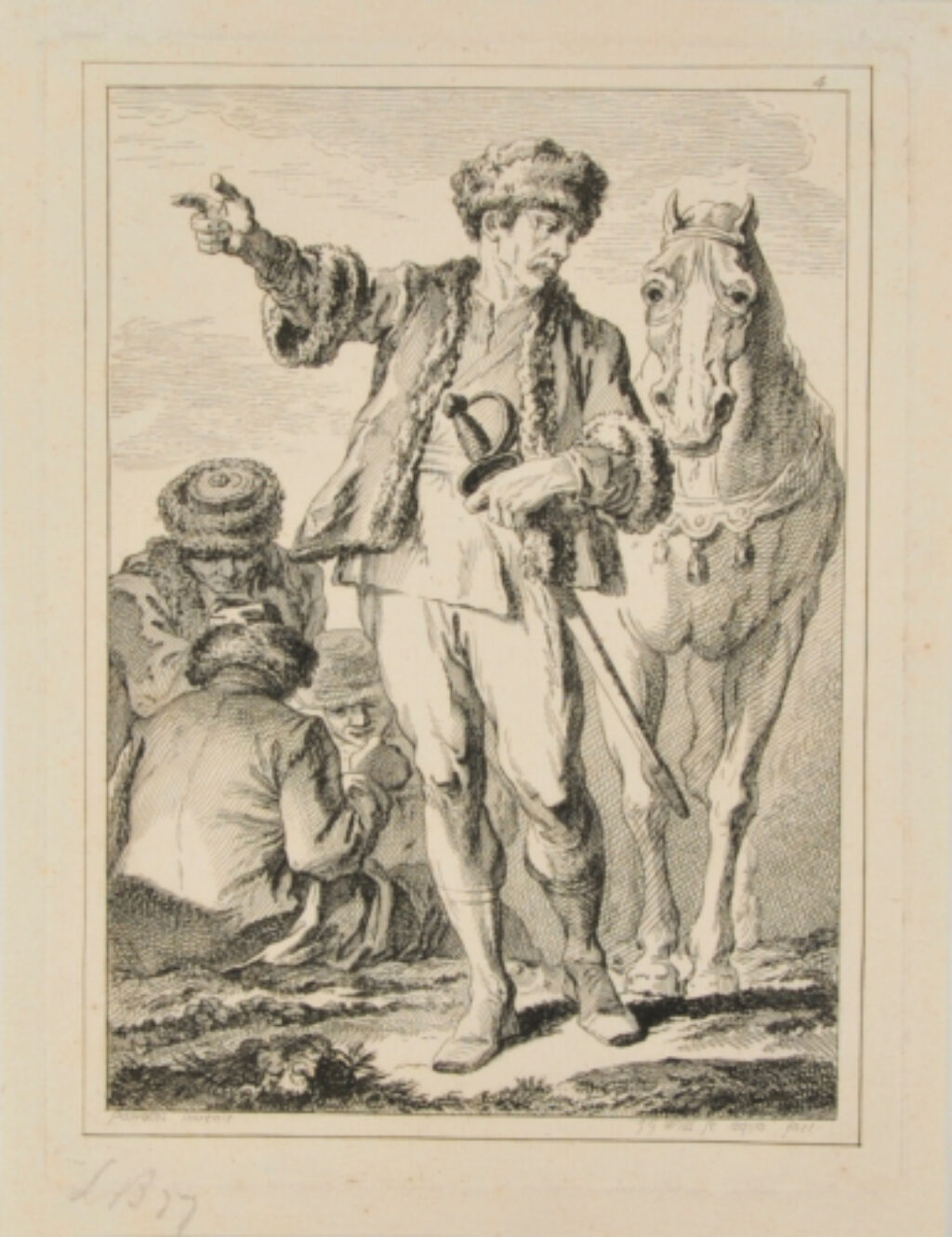 Man Pointing, Leading Horse - Image 2