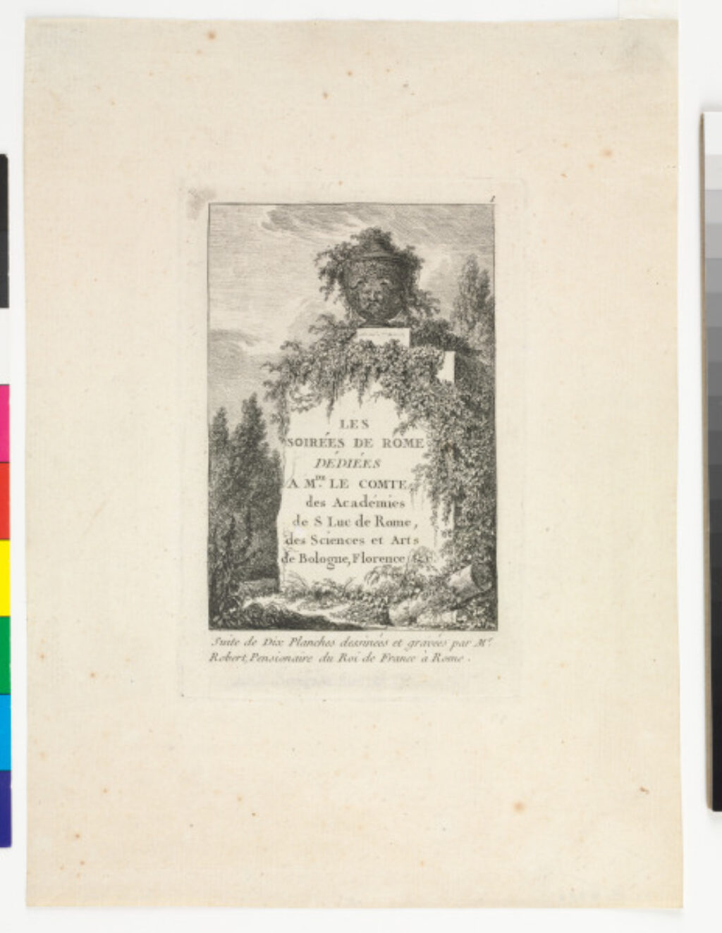 Plate 1 from the series “Les Soirées de Rome” - Image 1