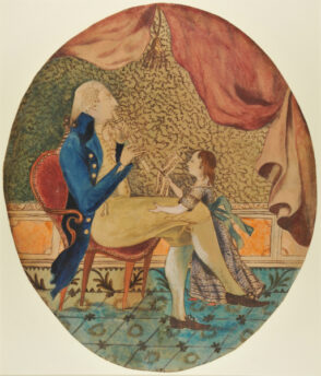 George Washington Playing the Flute for Nellie Custis