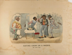 Eating Crow on a Wager. De Last Lap.