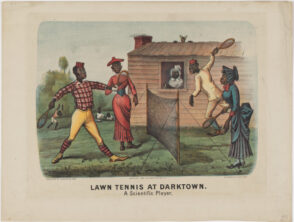 Lawn Tennis at Darktown. A Scientific Player