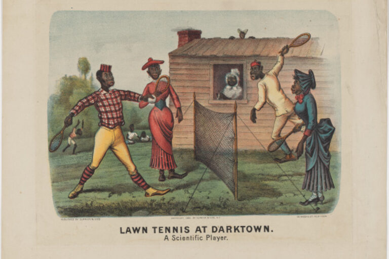 LAWN TENNIS AT DARKTOWN. A SCIENTIFIC PLAYER