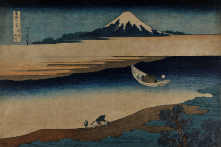 THE TAMA RIVER IN MUSHASHI PROVINCE