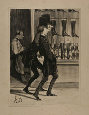 Ces Messieurs pour aller dîner en ville sont forcés de passer devant leur Bottier…