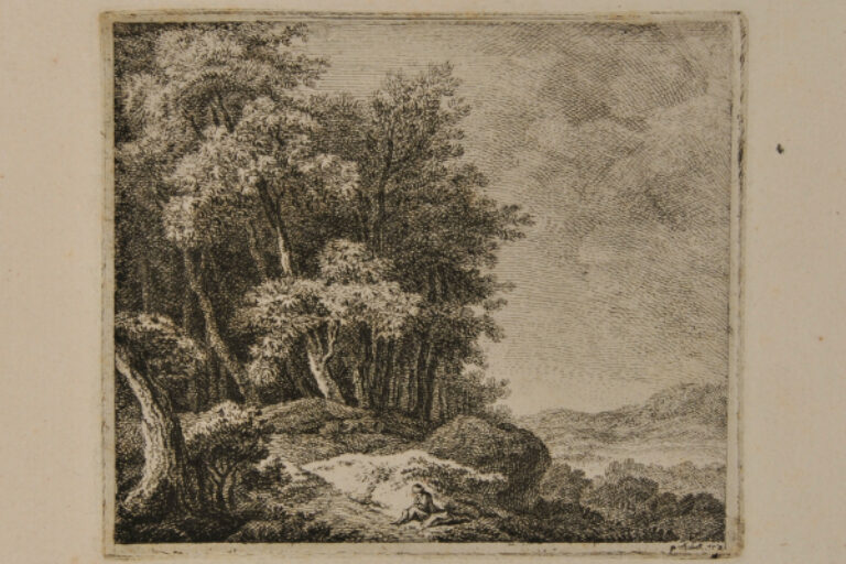 LANDSCAPE WITH ENTRANCE TO A FOREST
