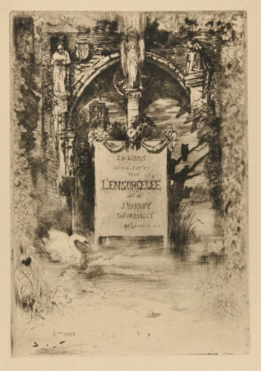 Ex Libris for L’Ensorcelée by Barbey d’Aurevully