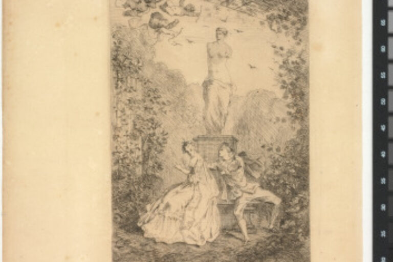 FRONTISPIECE FOR THE BOOK "ALBERT GLATIGNY, LES VIGNES FOLLES (PARIS: LIBRAIRIE NOUVELLE, 1858)"