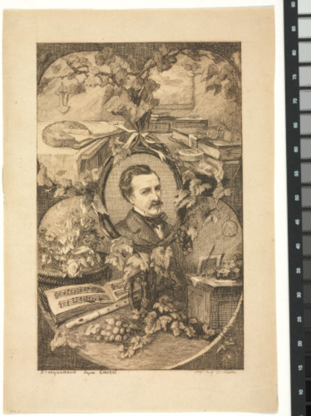 Frontispiece for the book “Oeuvres nouvelles de Champfleury: Les amis de la nature (Paris: Poulet-Malassis et De Broise, 1859)