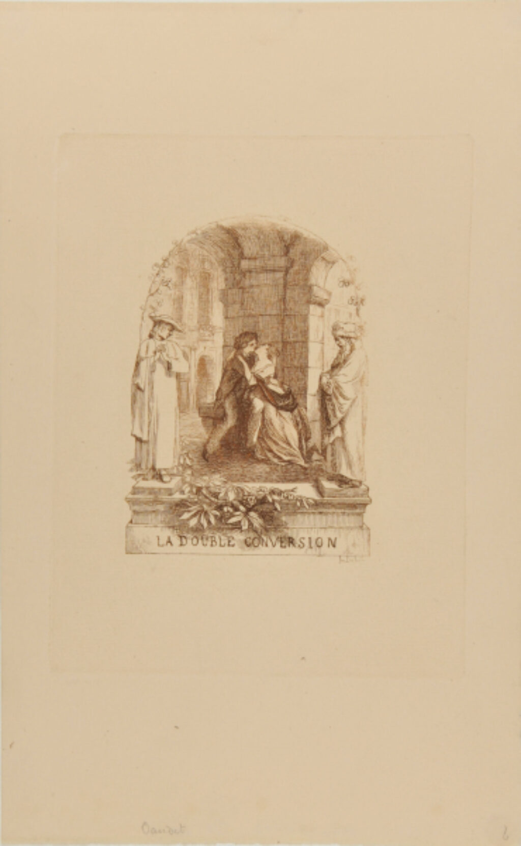 Frontispiece for the book “Alphonse Daudet, La Double conversion, conte en vers (Paris: Poulet-Malassis, 1861)” - Image 2