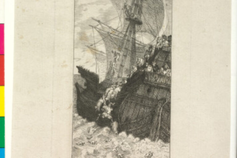 PANURGE CAUSED THE DEALER AND HIS SHEEP TO DROWN