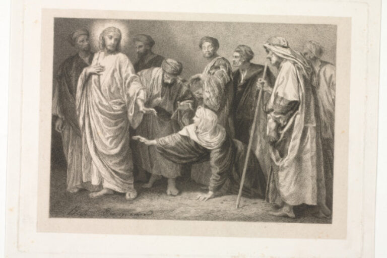 JESUS HEALING A WOMAN