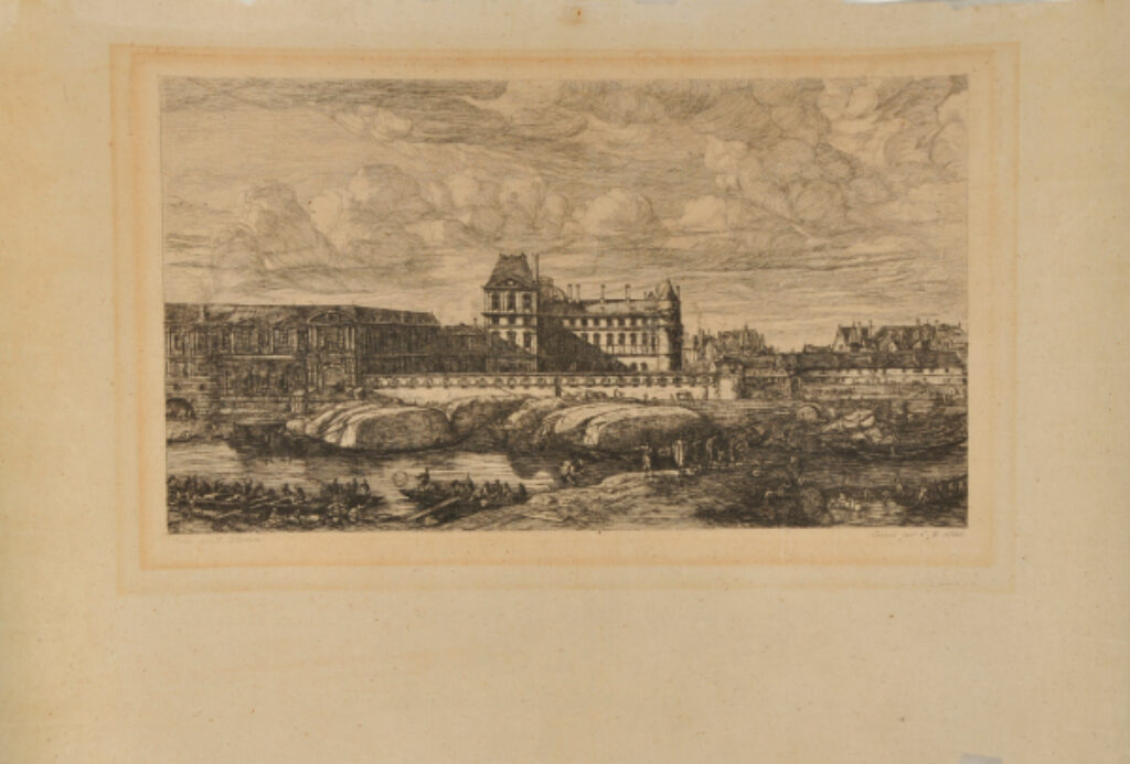 L’Ancien Louvre, Paris, d’après une peinture de Zeeman, 1651 - Image 2