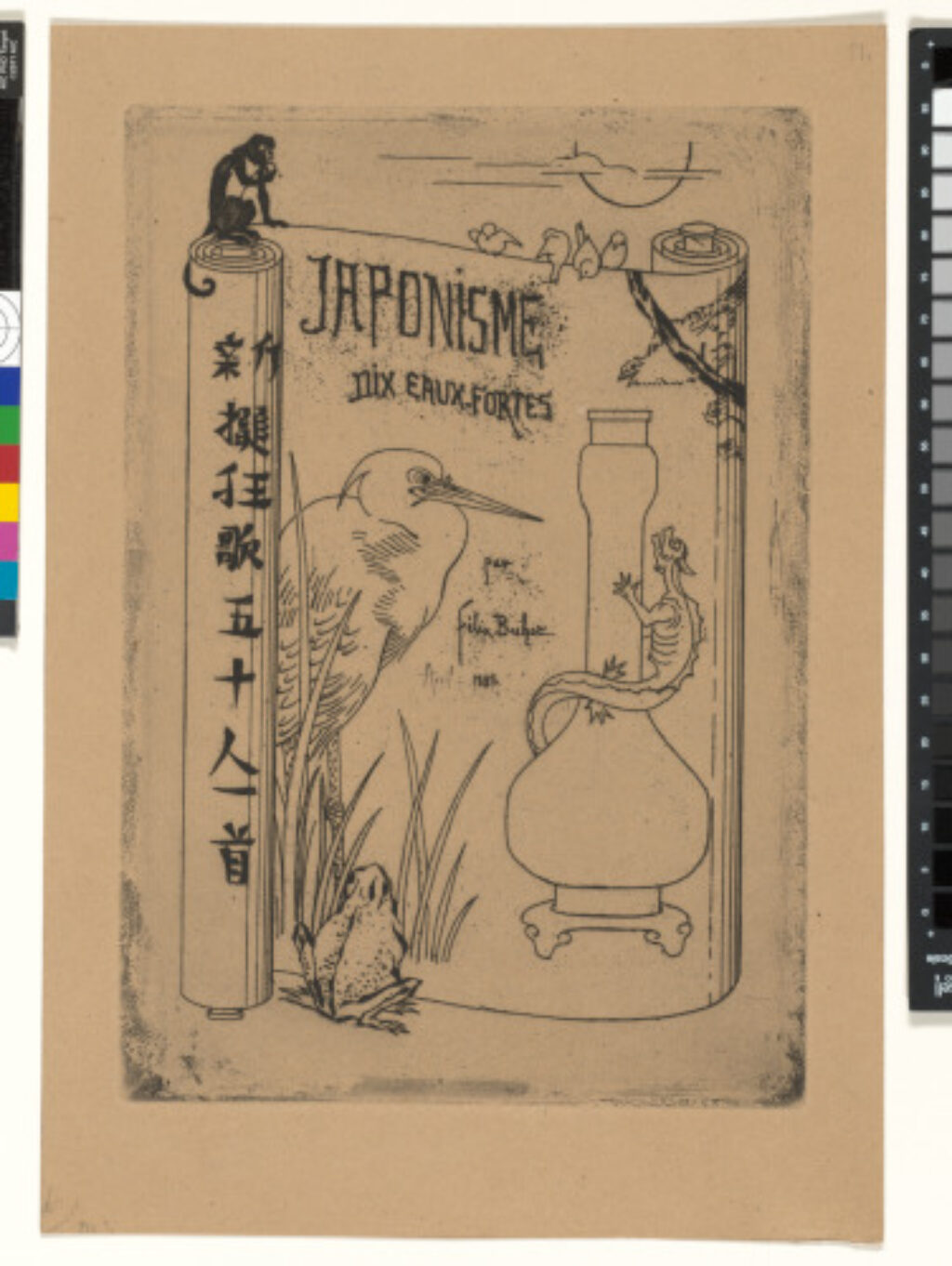Title plate from the series “Japonisme: dix eaux-fortes”