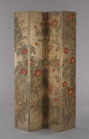 Pair of Folding Four-Panel Folding Screens